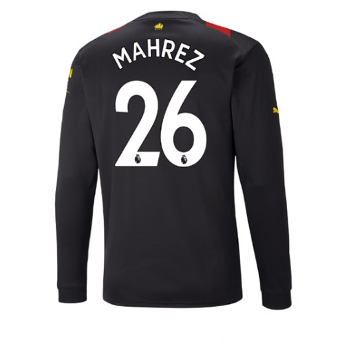 Dres Manchester City Riyad Mahrez #26 Gostujuci 2022-23 Dugi Rukav
